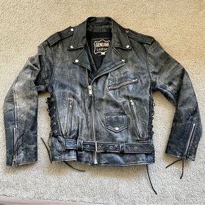 Vintage 1980’s Men’s Leather Motorcycle Jacket